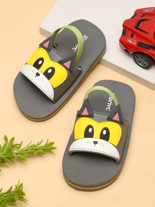 Premium Puppy Artistic Sliders - Grey (Unisex)