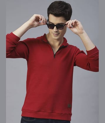 Rigo Pack of 1 Cotton Blend Slim Fit Men's Polo T-Shirt ( Maroon )
