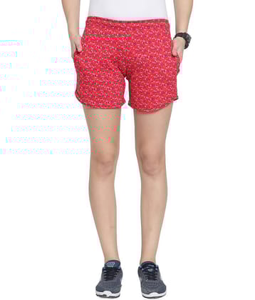 Uzarus Cotton Hot Pants - Red