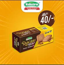 Madhushree Ragiday Pure Pleasure Finger Millet Biscuits 75 Gms