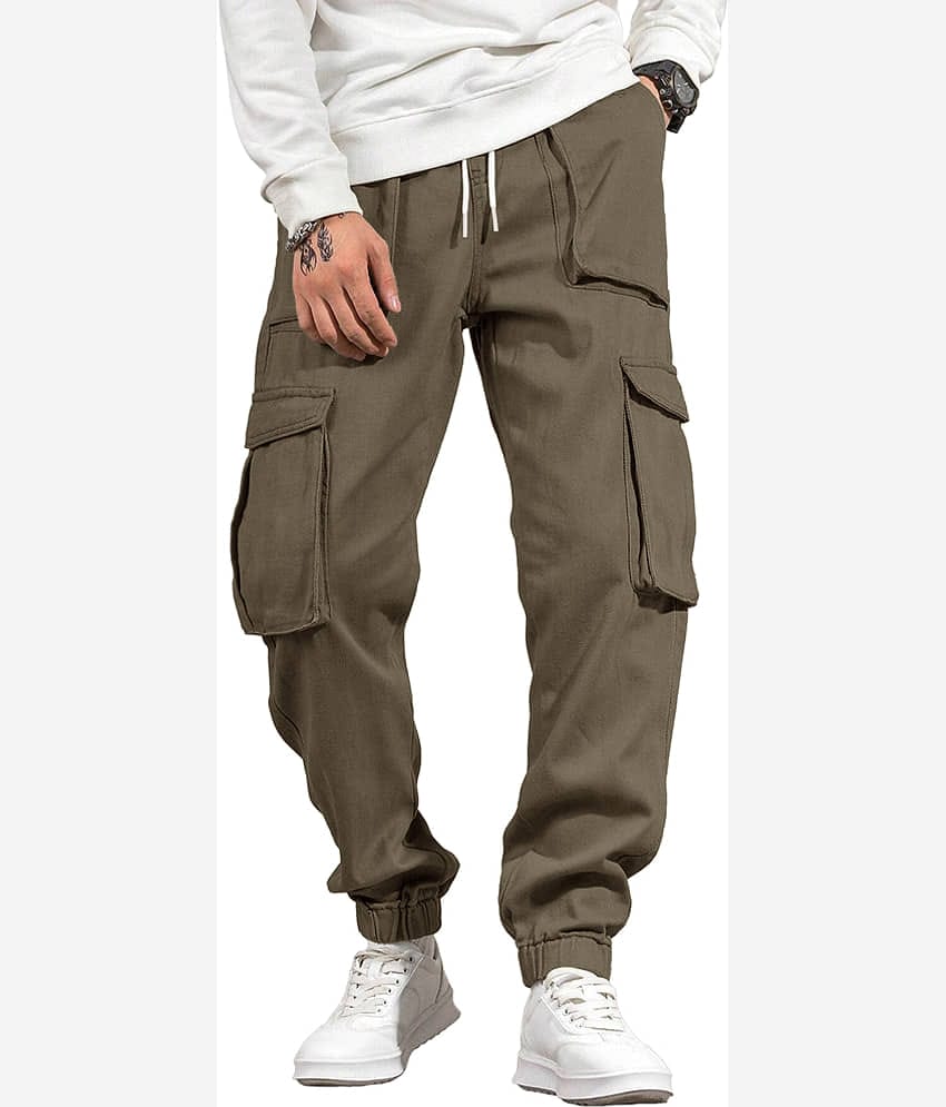 Eyebogler Regular Flat Men's Joggers - Grey ( Pack of 1 )