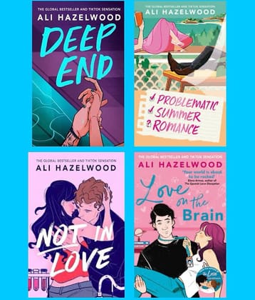 combo of 4 book (by Ali Hazelwood) Deep End &Not in love &love on the brain & Problematic Summer Romance: From the bestselling author of Deep End and The Love Hypothesis Paperback – 6 June 2025 by Ali Hazelwood (Author)