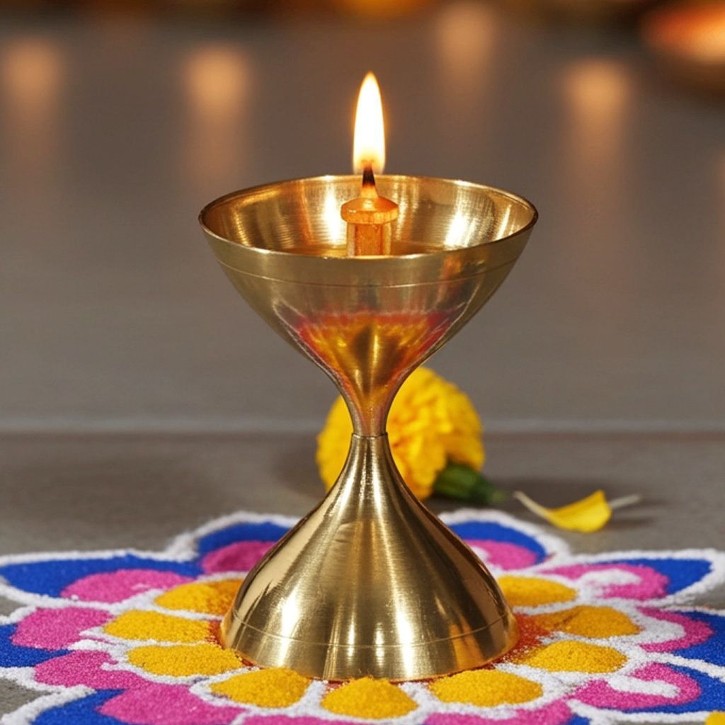 Brass Akhand Deepak No. 10 (ZMAS193 J)