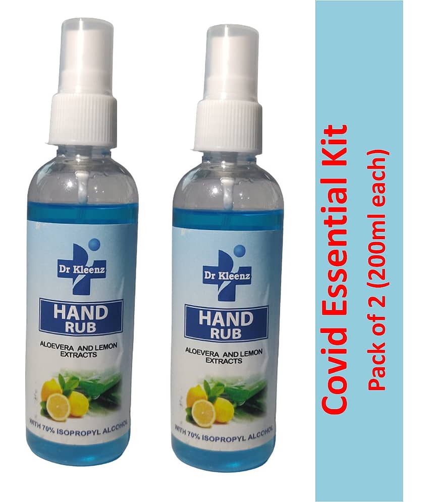 Dr Kleenz Hand Rub Hand Sanitizer 400 mL Pack of 2