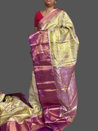 PURE SOFT SILK SAREE TISSUE SARI
