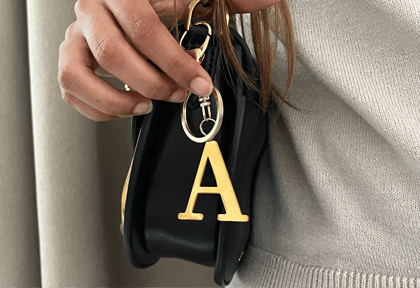 Initial Bag Charm-A
