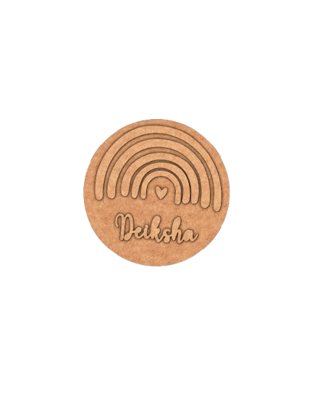 Dbeautify's Personalized MDF Rainbow Name Plate