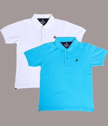 NEUVIN Pack of 2 Boys Cotton Blend T-Shirt ( Multi Color )
