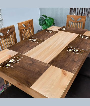 Sanraksshan PVC Solid Rectangle Table Mats ( 40 cm x 32 cm ) Pack of 1 - Multi