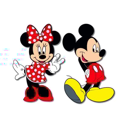 Mickey & Minnie Mouse Fridge Magnet  Cartoon Sticker for Kids, Birthday Return Gift