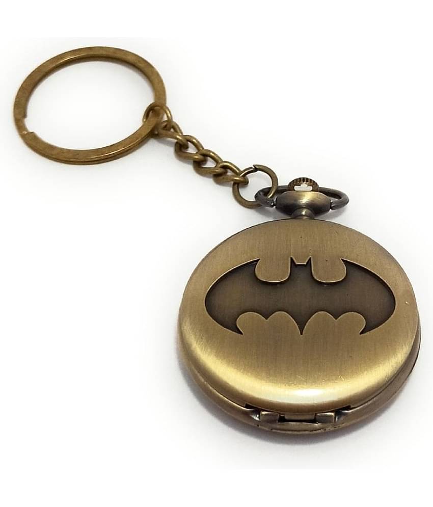 Gala Time Antique Batman Pocket Watch Car Bike Keychain with Key Ring Men & Women Gifting Keychain ( Pack of 1 )