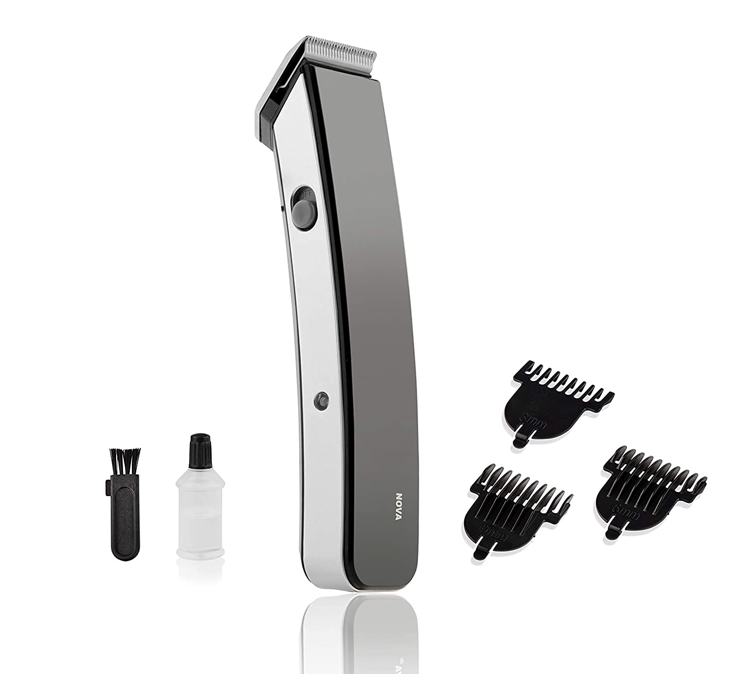 KKK Retailers Rechargeable Cordless Beard Trimmer for Men Black