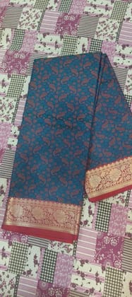 Banarsi saree Banarasi Paisley Printed Saree with Floral Border