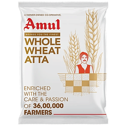 Amul Organic Whole Wheat Atta 1 Kg Amul Organic Whole Wheat Atta 1 Kg