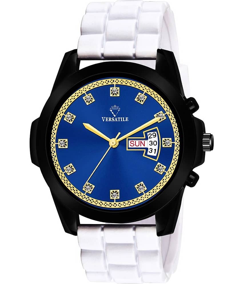 Versatile - White Silicon Analog Men's Watch