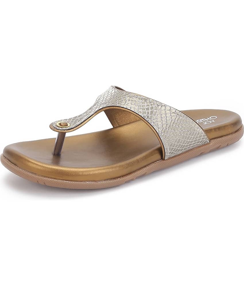 ORTHO JOY - Silver Women's Flats