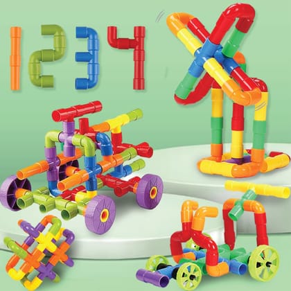 PlayMagic Pipe Building Blocks 50 Pcs