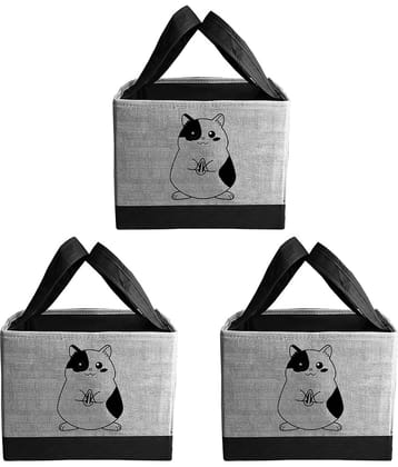 PrettyKrafts Toys storage Box, Storage organizer for kids, (Pack of 3)