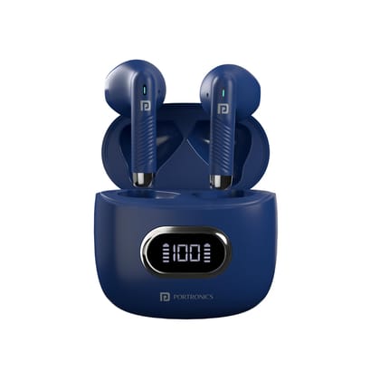 Portronics Harmonics Twins S9 True Wireless in Ear Earbuds (White)