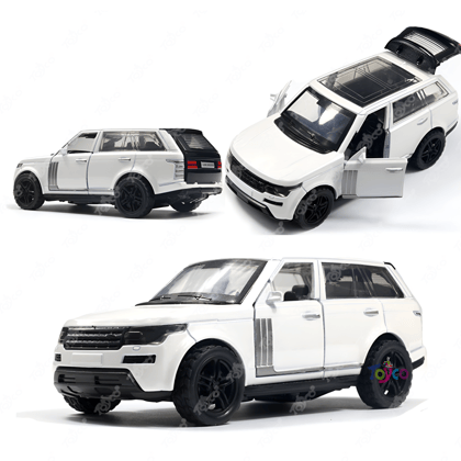 TOYCO 1:36 Scale Alloy Metal SUV Toy Car for Kids | Pull Back Function | Openable Doors and Smooth Edges | Miniature Vehicle Model | Toy for Boys and Girls Age 3+ | Multicolor