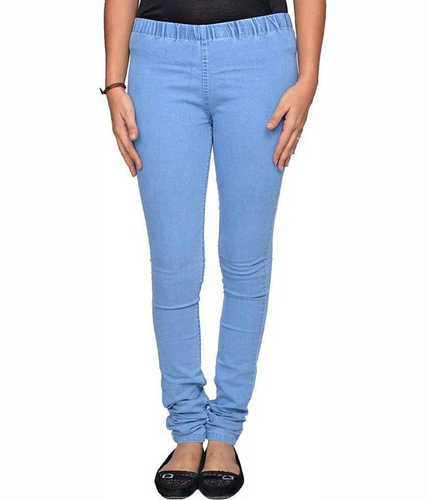 OuterWear - Light Blue Denim Slim Fit Women's Jeans ( Pack of 1 )