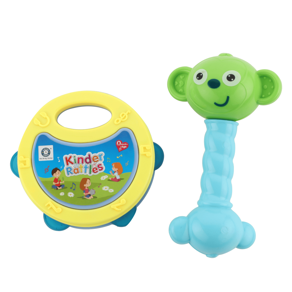 Chanak's Kinder Rattle for New Born Babies, Infants, Toddlers (2 PCS)