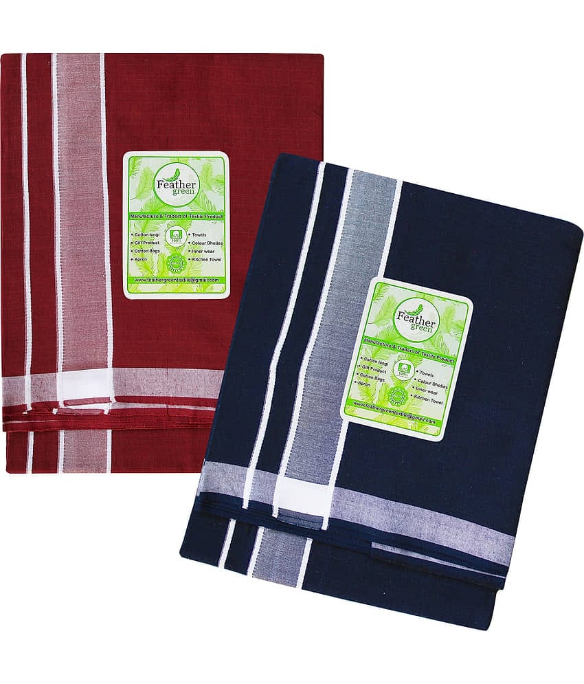 Feather Green Multi Dhoti