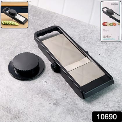 Premium Adjustable Vegetable & Fruit Slicer with Sharp Stainless Steel Blade