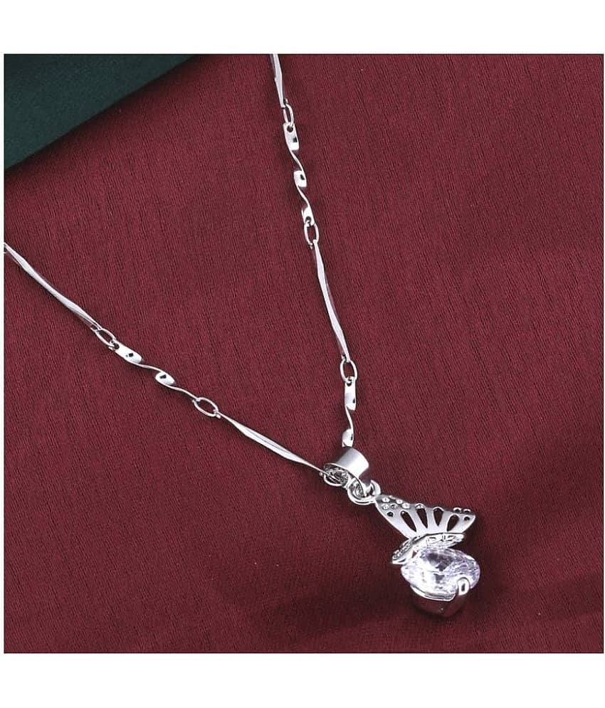 Silver Shine Silver Plated Chain ( Set of 1 )
