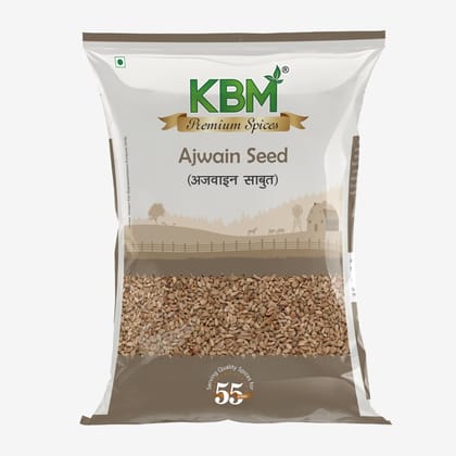 KBM Premium Spices Ajwain Whole, 200 gm Pouch