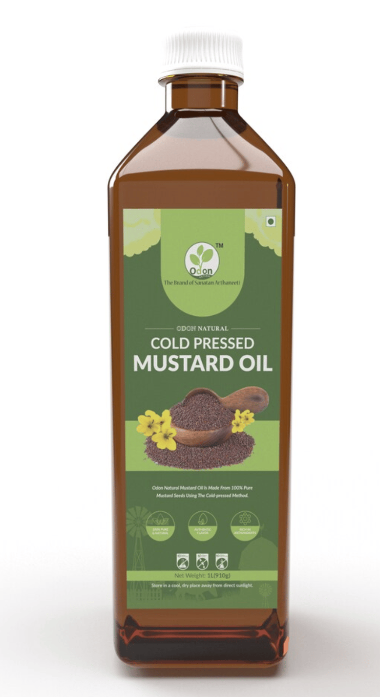 ODON NATURAL  COLD PRESSED MUSTADR OIL Better Pure & Unrefined- A1 Grade Mustard Seeds