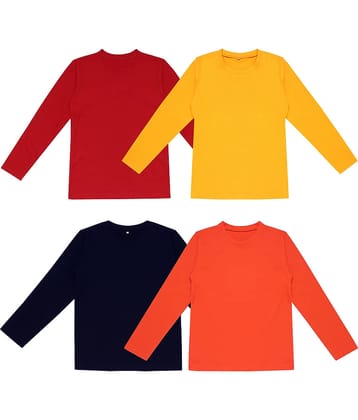 Diaz Pack of 4 Girls Cotton T-Shirts ( Multi )