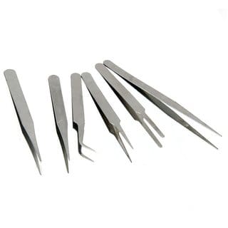 Scorpion Imported 6pcs Steel Stainless Anti-static Tweezer Set Electronic Craft Tool