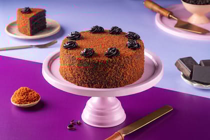 Layered Chocolate Truffle Eggless Cake