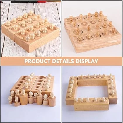 Cylinder Blocks Toys for Kids - Set of 4