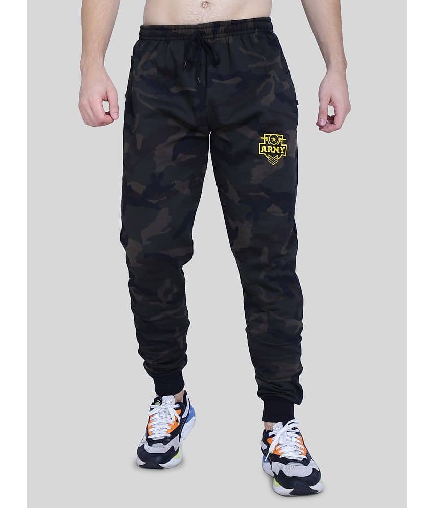 Neo Garments - Military Green Cotton Men's Joggers ( Pack of 1 )