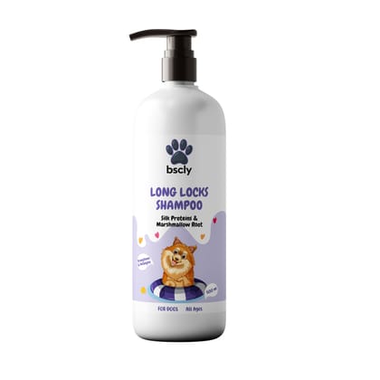 Bscly Long Locks Shampoo With Green Tea & Aloevera, 500 ml
