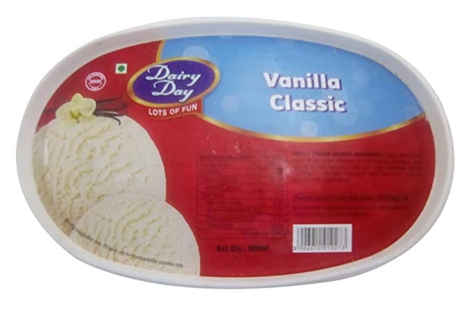 Dairy Day Ice Cream - Vanilla Classic, 900 ml - Dairy Day Ice Cream - Vanilla Classic, 900 ml