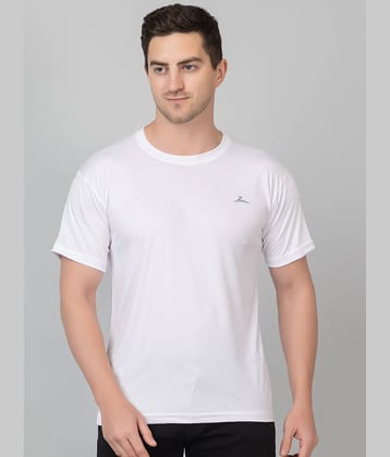Zeffit Pack of 1 Polyester Regular Fit Men's T-Shirt ( White )