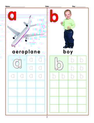 Writing ABC Small Letters Book for Kids Age 3 - 5 Years (Pre-School Picture Books) [Paperback] Dreamland Publications