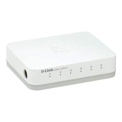 D-Link DGS-1005A  5 Port Gigabit 5 Ports 1000 Mbps Network Switch (White)
