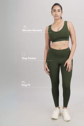 Recycled Polyester Set Sage Green-XS / XS