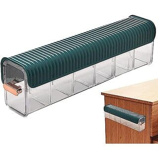 Drawer Underwear Organizer Divider, Wall Mount 6 Cell Drawer Storage Boxes and Acrylic Organizers for Lingerie, Socks, Ties, Data Cable, Spices Organization and Storage