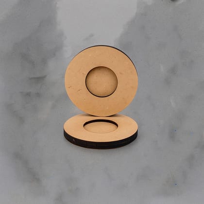 Dbeautify's Round MDF Tealight Candle Holder