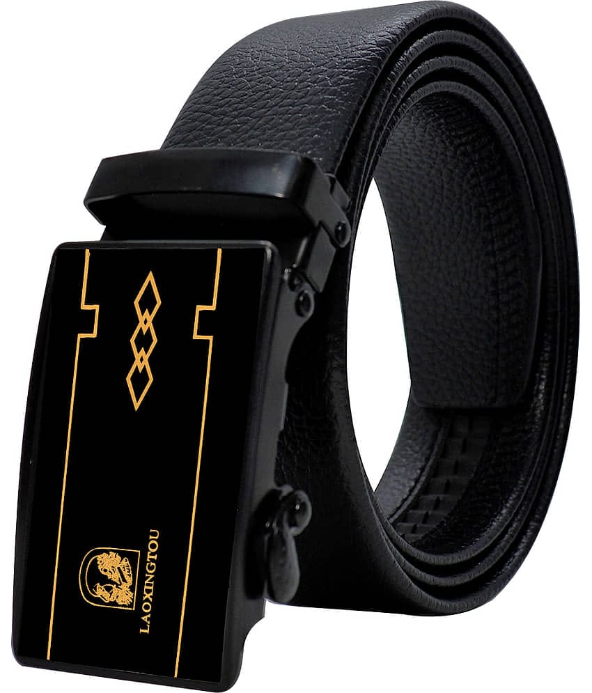 Loopa Black PU Formal Belt Pack of 1