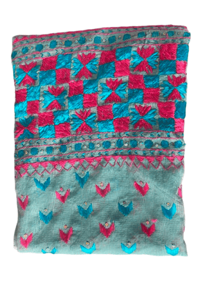 Hand-Embroidered Chanderi Dupatta