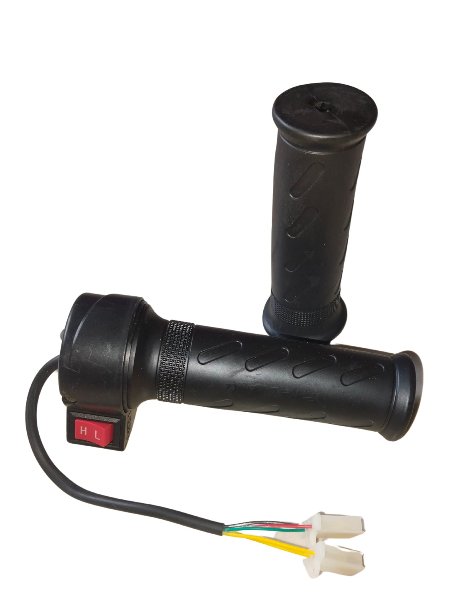 THROTTLE SET ( H / L BUTTON CROMA ) FOR E-BIKE , ELECTRIC SCOOTER & OTHER ELECTRIC VEHICLE. 36V / 48V / 60V / 72V