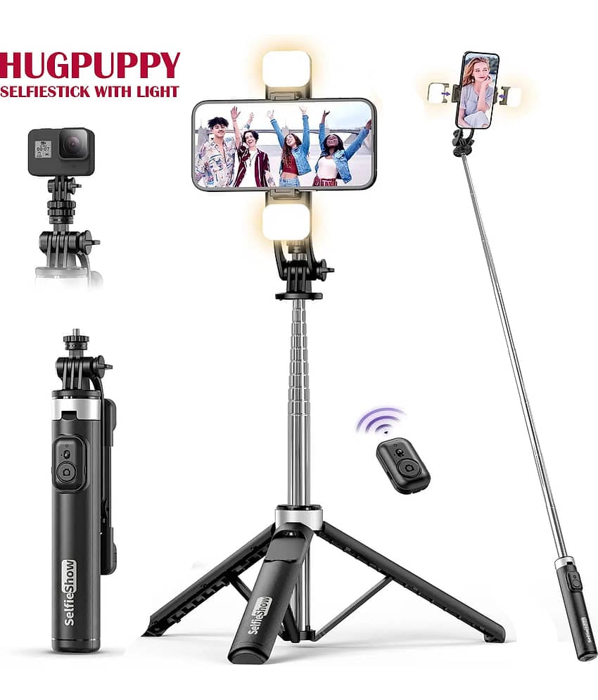 HUG PUPPY Bluetooth Selfie Flash Light ( Black )