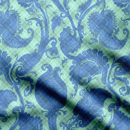 Checks textured-Cotton