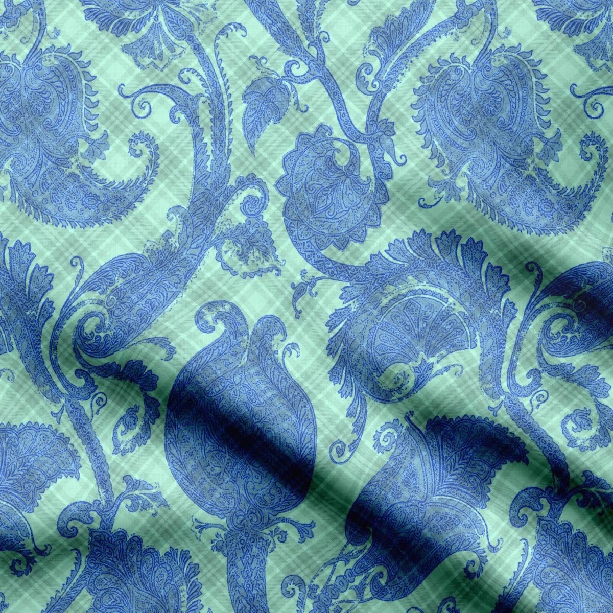 Checks textured-Cotton